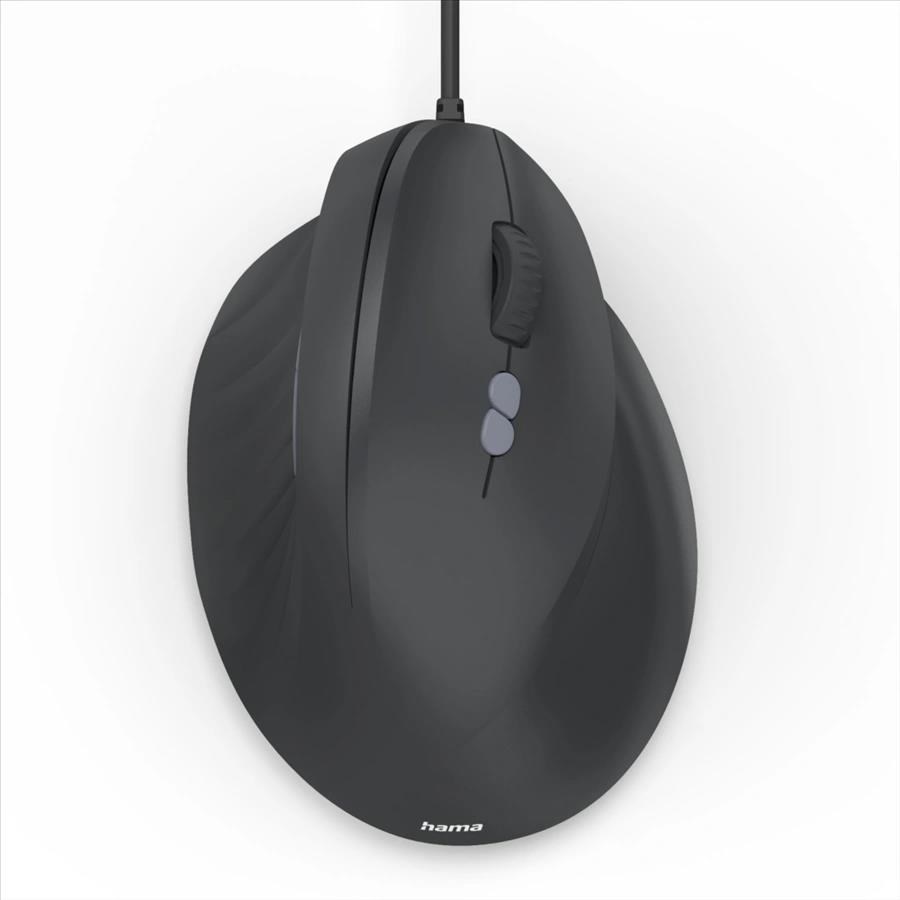 Hama vertikálna ergonomická káblová myš ECM-500R, pre pravákov, čierna7 