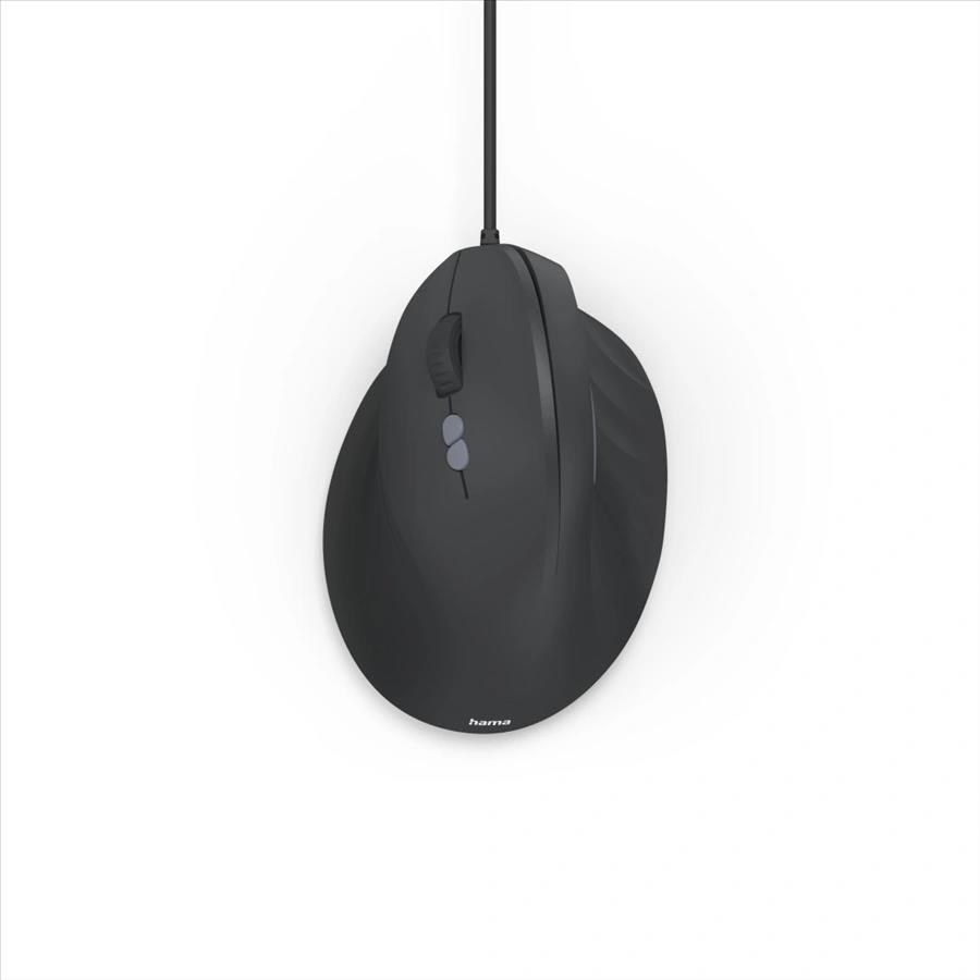 Hama vertikálna ergonomická káblová myš ECM-500L, pre ľavákov, čierna0 