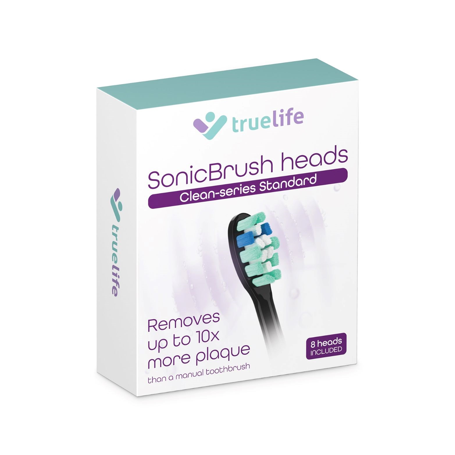 TrueLife SonicBrush Clean-series heads Standard black 8 pack3 