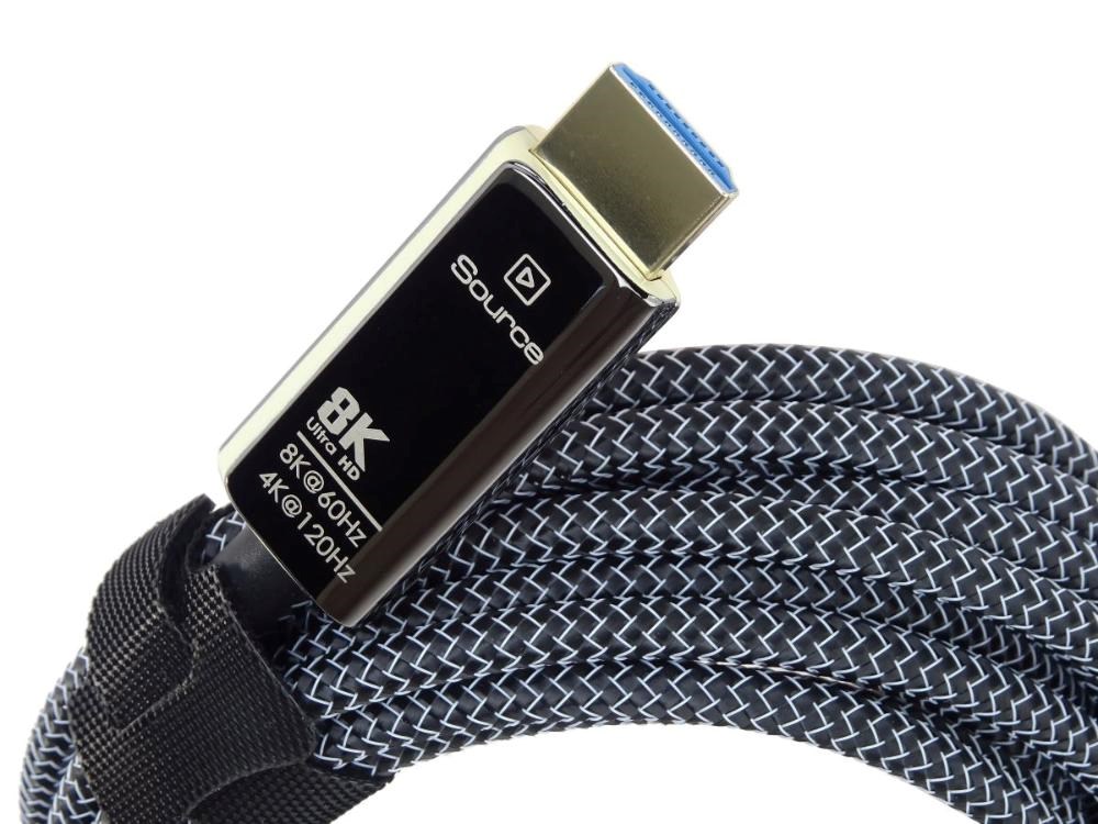 PREMIUMCORD Ultra High Speed HDMI 2.1 optický fiber kabel 8K@60Hz,  zlacené 50m3 