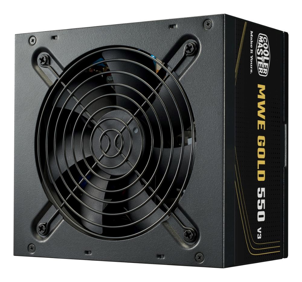 Cooler Master zdroj MWE Gold 550W V3,  120mm,  80+ Gold,  ATX 3.10 
