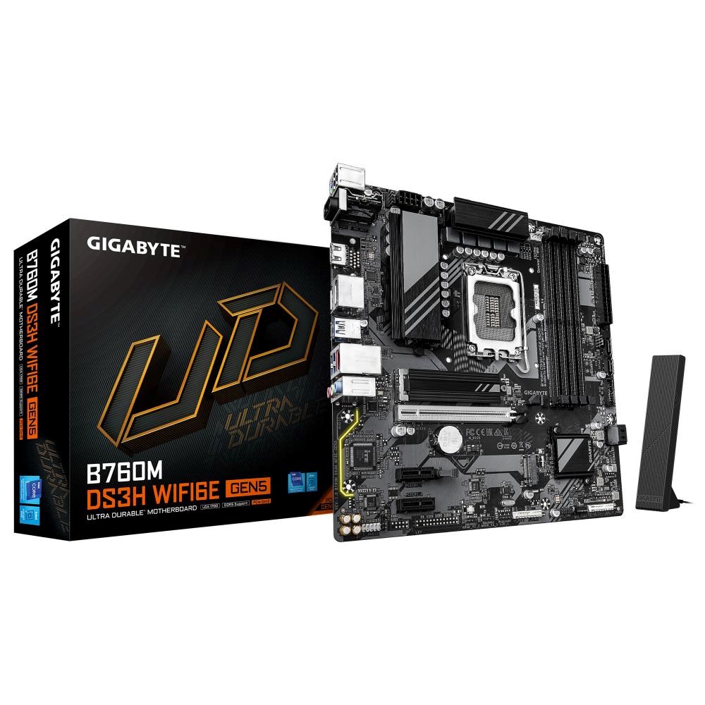 GIGABYTE B760M DS3H WIFI6E GEN5/ LGA 1700/ mATX