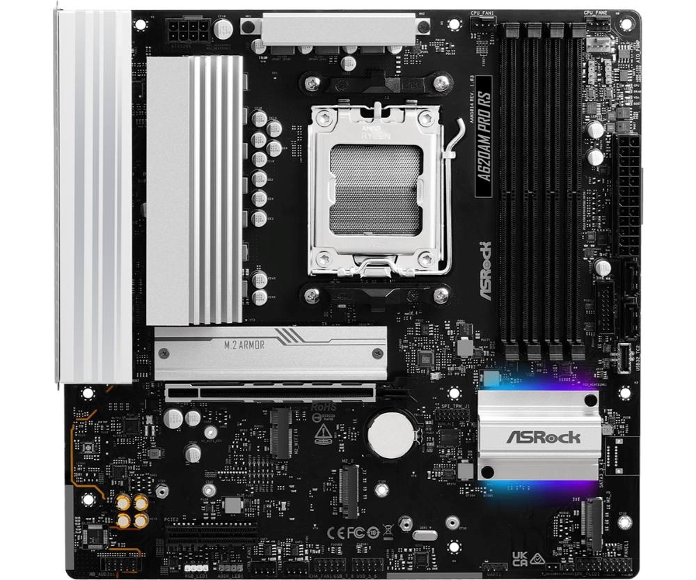 ASRock MB Sc AM5 A620AM PRO RS,  AMD X620A,  4xDDR5,  1xHDMI,  1xDP3 
