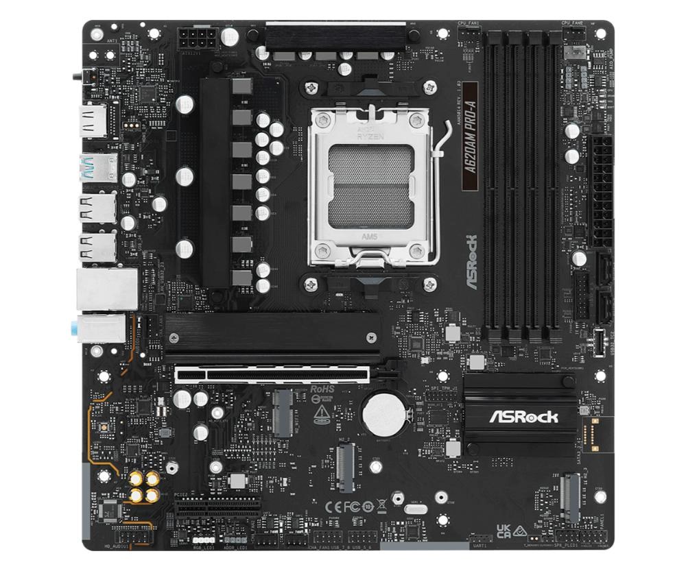 ASRock MB Sc AM5 A620AM PRO-A,  AMD A620A,  4xDDR5,  1xHDMI0 