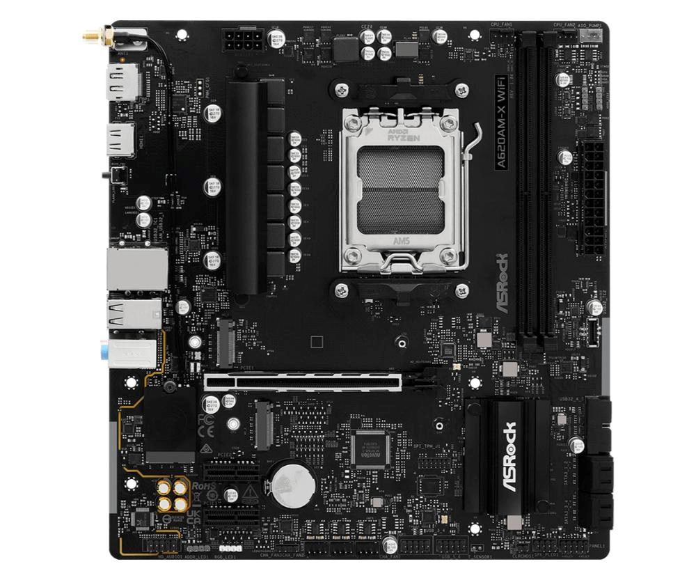 ASRock MB Sc AM5 A620AM-X WIFI,  AMD A620A,  2xDDR5,  1xHDMI,  1xDP,  WIFI1 