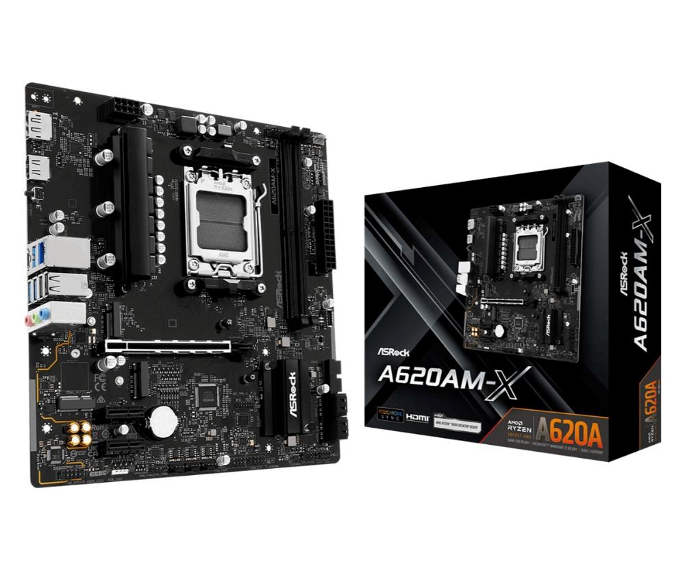 ASRock MB Sc AM5 A620AM-X,  AMD A620A,  2xDDR5,  1xHDMI,  1xDP4 