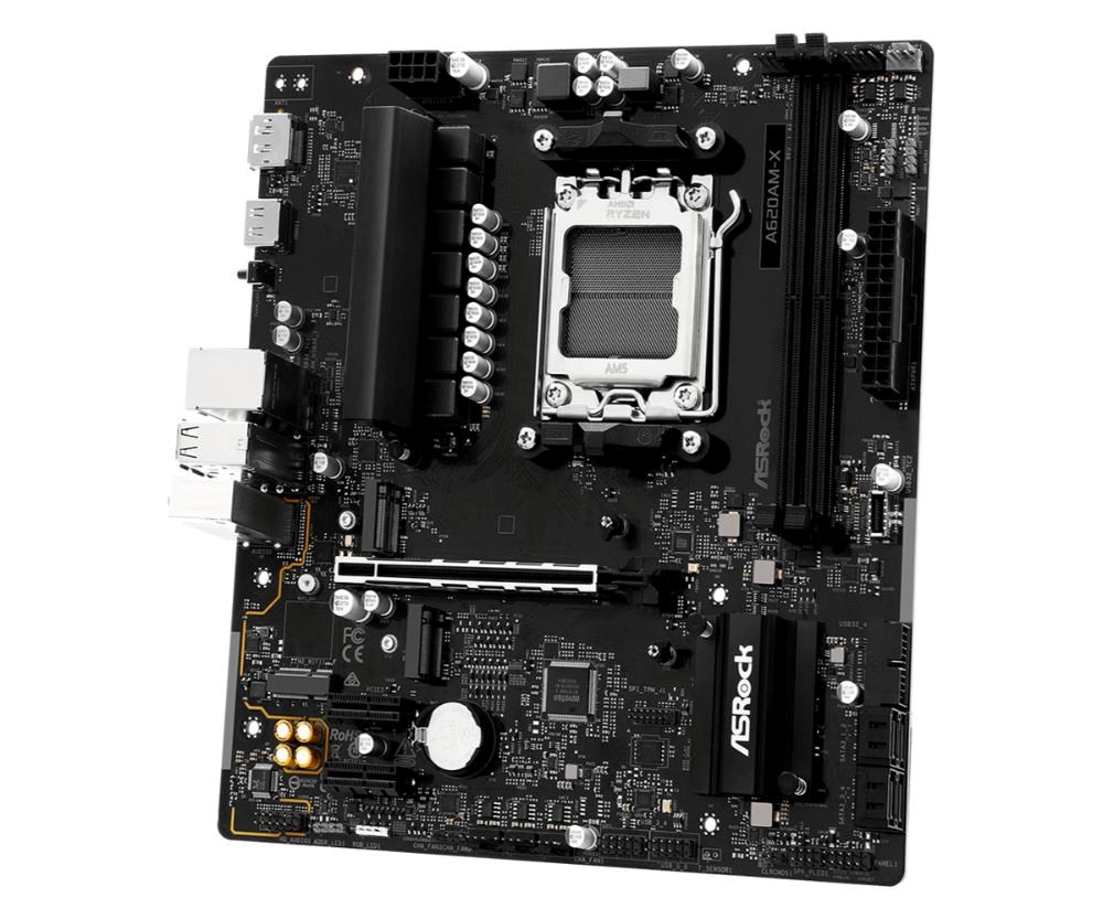 ASRock MB Sc AM5 A620AM-X,  AMD A620A,  2xDDR5,  1xHDMI,  1xDP2 