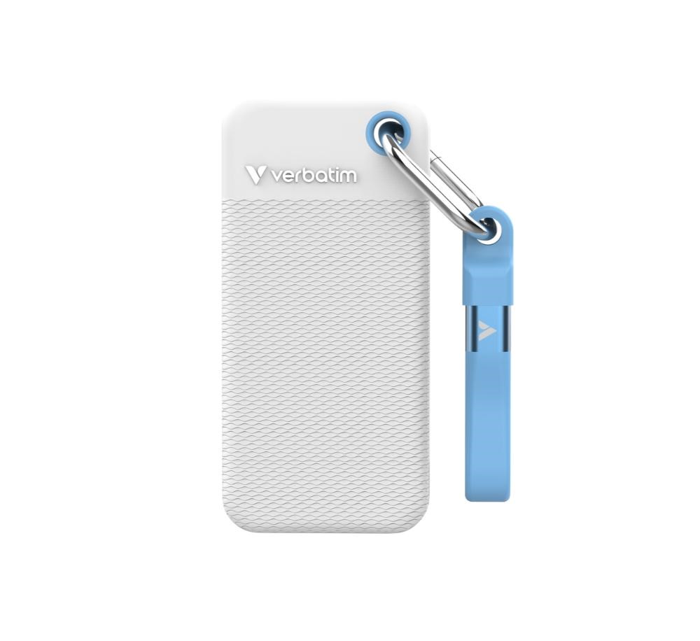 VERBATIM externí SSD 1TB Pocket SSD,  USB-C,  Bílá0 