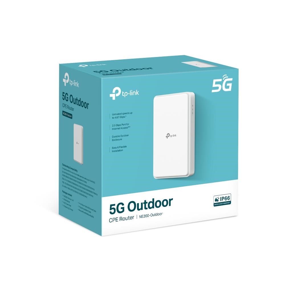 TP-Link NE200-Outdoor venkovní 5G,  4G LTE router (5G,  4G LTE, 1x2, 5GbE, 1xnanoSIM)4 