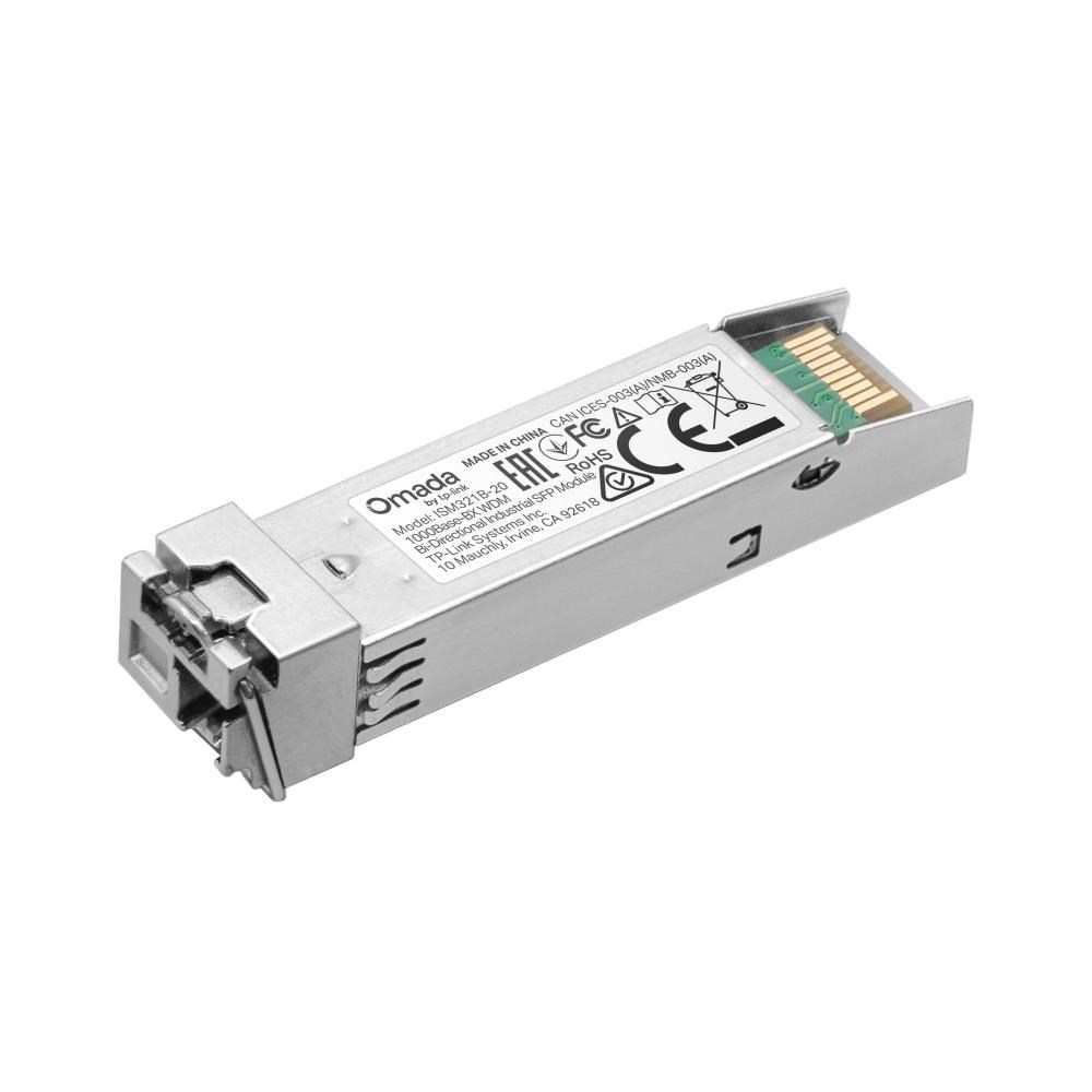 TP-Link OMADA ISM321B-20 průmyslový optický SFP modul SM (1310nm/ 1550nm),  WDM,  1, 25Gb/ s,  LC,  20km,  DDM, -40°C až 85°C0 