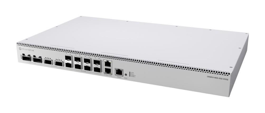 MikroTik CRS812-8DS-2DQ-2DDQ-RM 2x 400G QSFP-DD,  2x 200G QSFP56,  8x 50G SFP56,  2x 10GE Cloud Router Switch0 