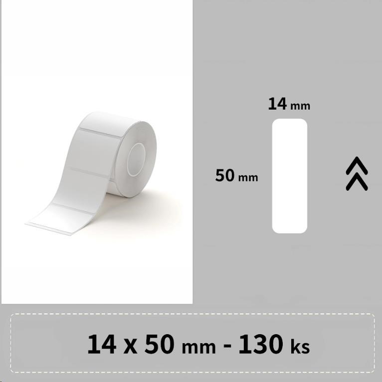 Niimbot štítky RP 15x50mm 125ks Bílé pro D11,  D11-M,  D110,  D110-H0 