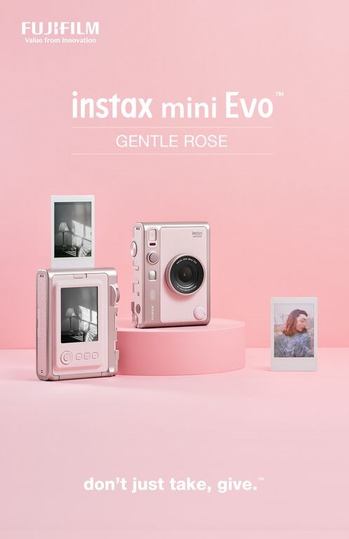 Fujifilm MINI EVO gentle rose3 