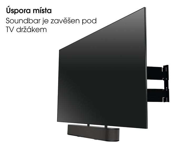 Vogel"s Univerzální soundbar držák,  uchycení na TV držák,  nastavení šířky a výšky9 