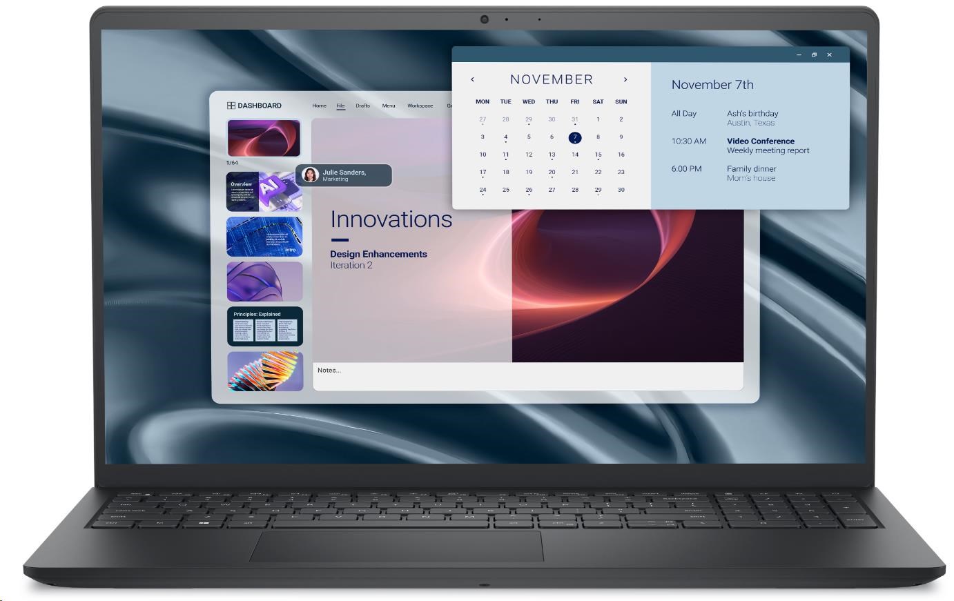 DELL NTB Pro 15 Essential PV15255/ AMD R5 7520U/ 8GB/ 512SSD/ 15.6