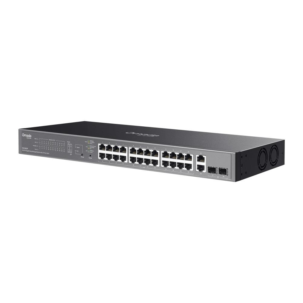TP-Link OMADA switch ES228GP (26xGbE, 2xSFP, 24xPoE+, 250W)2 