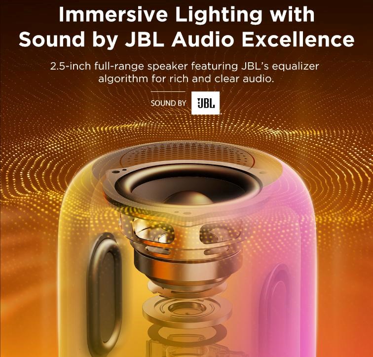Govee Table Lamp 2 RGBW Akumulátorová lampa s reproduktorem - zvuk od JBL5 