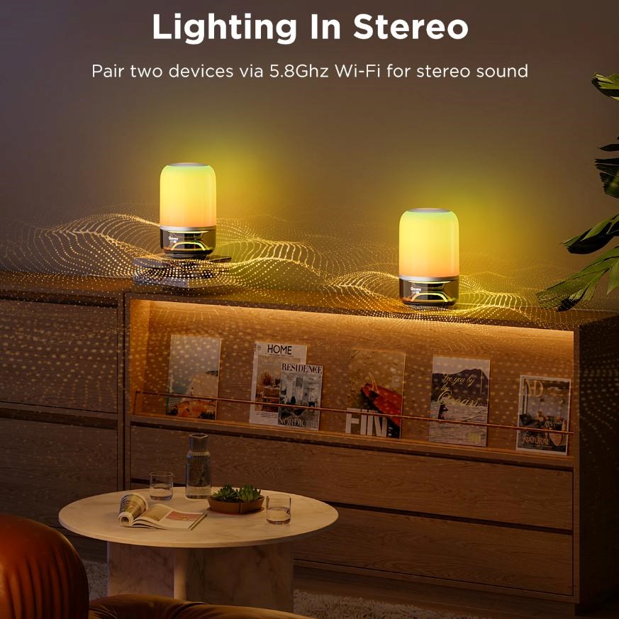 Govee Table Lamp 2 RGBW Akumulátorová lampa s reproduktorem - zvuk od JBL1 