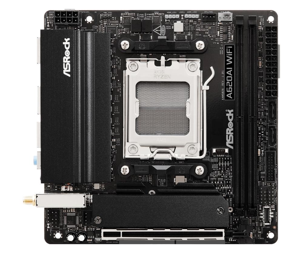 ASRock MB Sc AM5 A620AI WIFI  AMD A620A,  2xDDR5,  1xHDMI,  WIFI1 