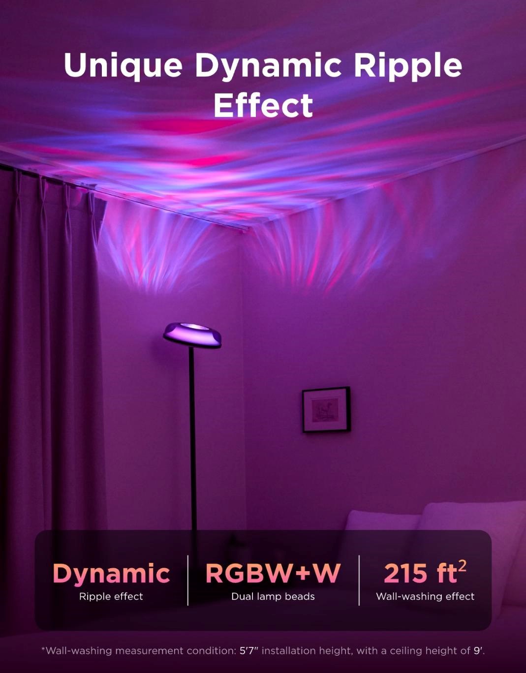 Govee Uplighter RGBICWW stojací lampa Matter6 