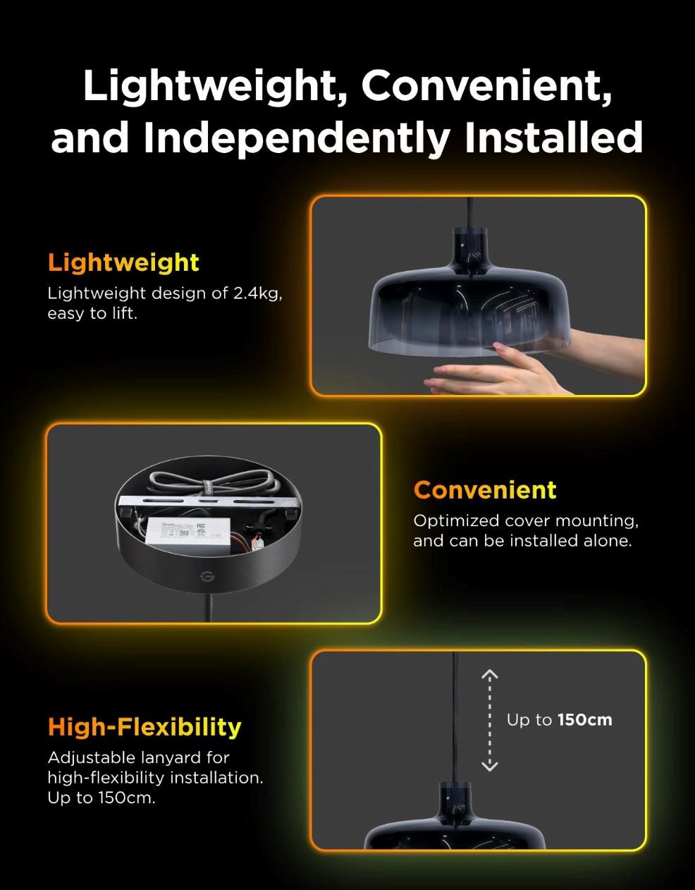 Govee Pendant Light RGBICWW závěsná lampa Matter7 