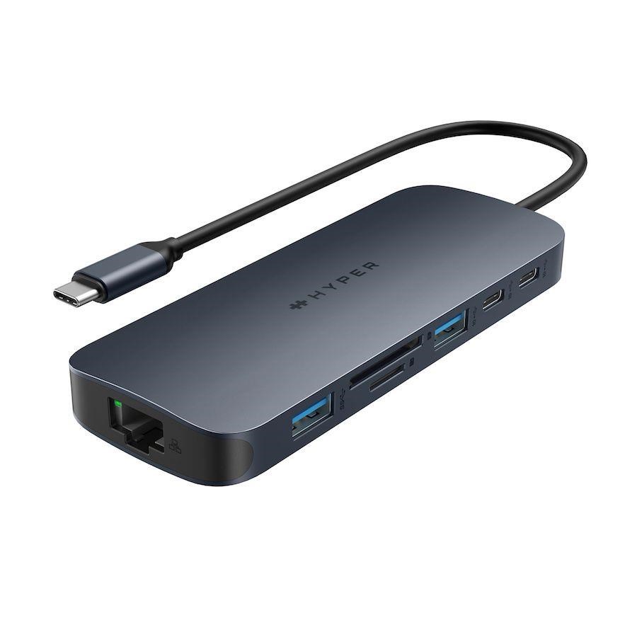 Hyper® EcoSmart™ Gen.2 Dual HDMI USB-C 11-in-1 Hub 140W PD 3.1 Pass-thru0 