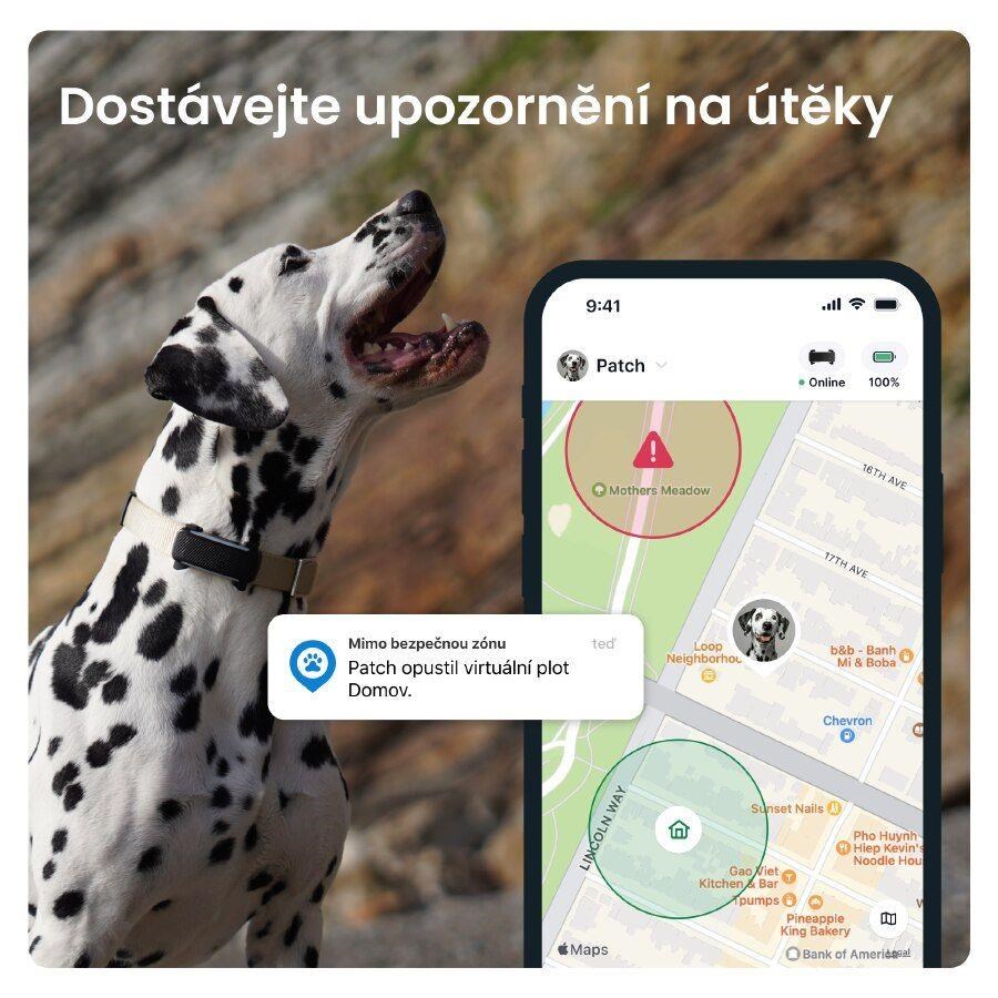 Tractive DOG 6 – GPS lokátor pro psy a monitor zdraví,  černý7 