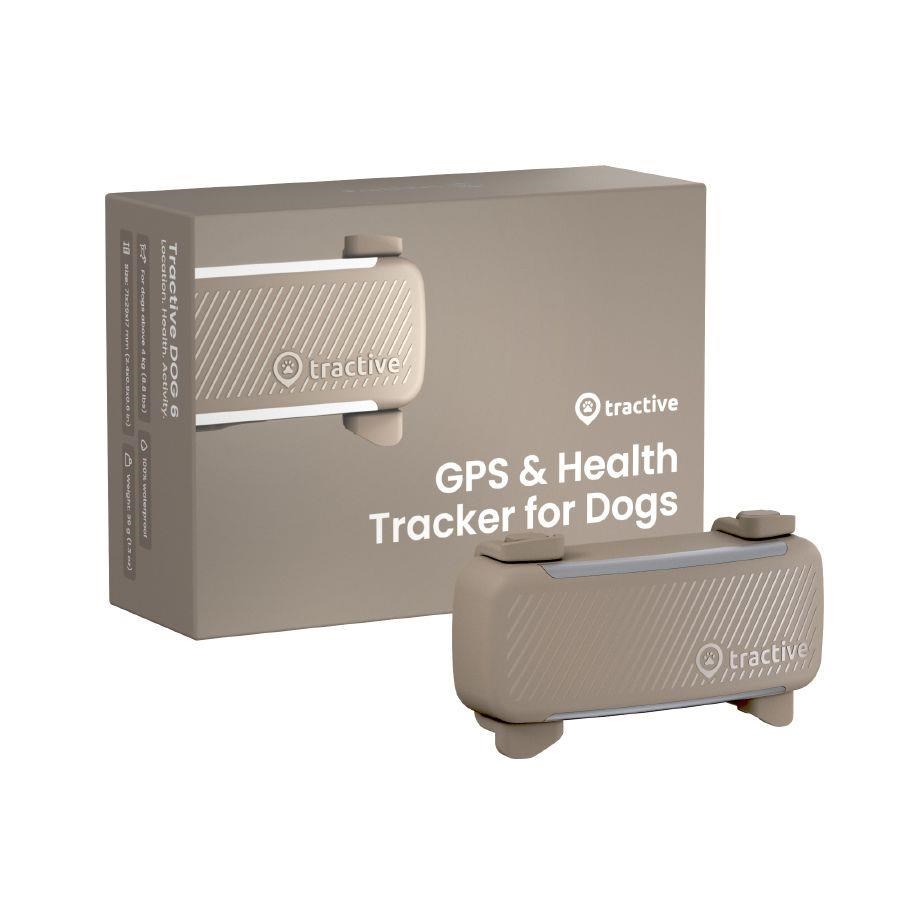 Tractive DOG 6 – GPS lokátor pro psy a monitor zdraví,  hnědý1 