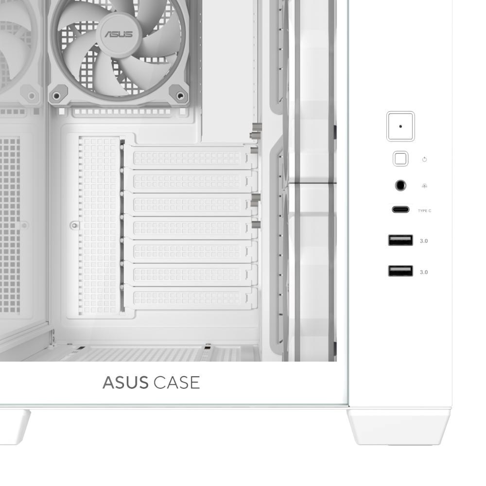 ASUS Case A32 PLUS TG ARGB,  ATX,  Průhledná bočnice,  4x 120mm ARGB Fan,  Bílá12 