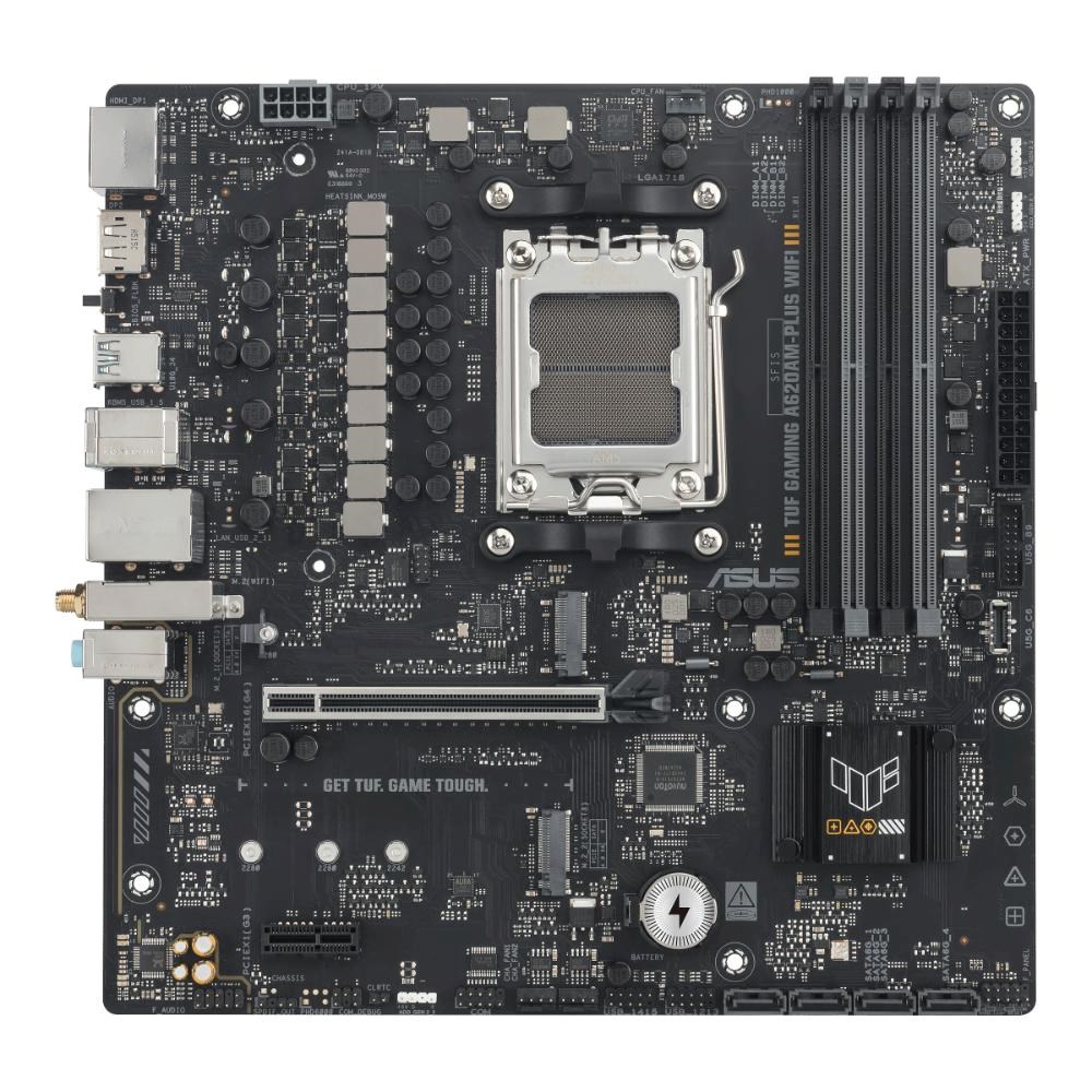 ASUS MB Sc AM5 TUF GAMING A620AM-PLUS WIFI,  4xDDR5,  2xDP,  1xHDMI,  mATX9 