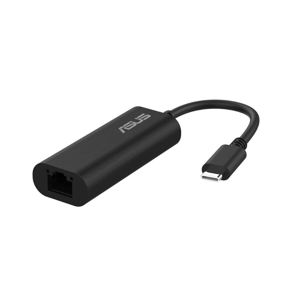 ASUS USB-C2500 V2,  USB-C Ethernet Adapter 2.5G/ 1G/ 100Mbps,  RJ45 port2 