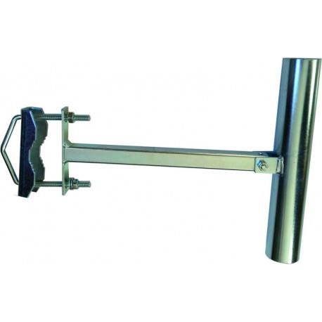 Držák antény na stožár nebo zeď,  polohovatelný,  galvanický zinek,  délka 25cm0 