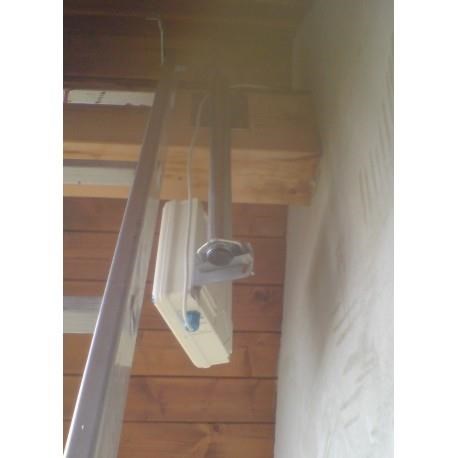 Držák antény na krov,  galvanický zinek,  výška 40cm2 