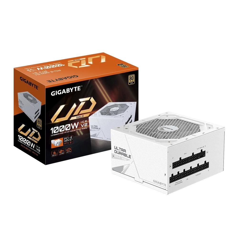 GIGABYTE zdroj UD1000GM PG5 ICE 1000W,  120mm,  Plně modulární,  80 Plus Gold,  ATX 3.16 
