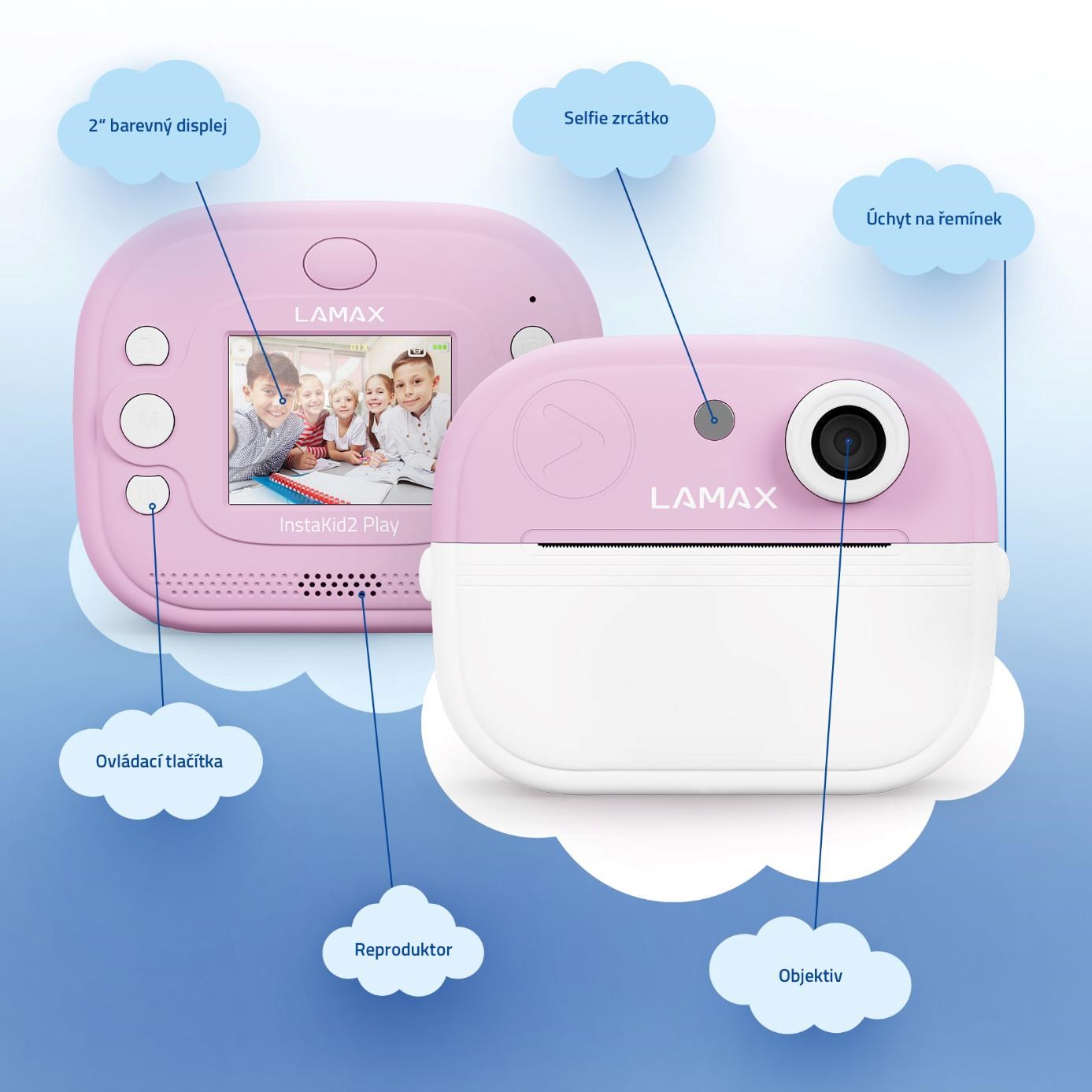 LAMAX InstaKid2 Play - pink4 
