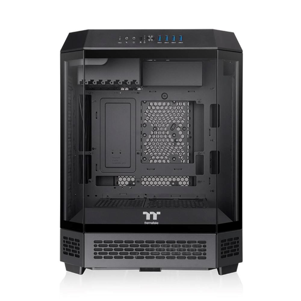 THERMALTAKE Case The Tower 600,  ATX,  Průhledná bočnice,  2x 140mm Fan,  černá1 
