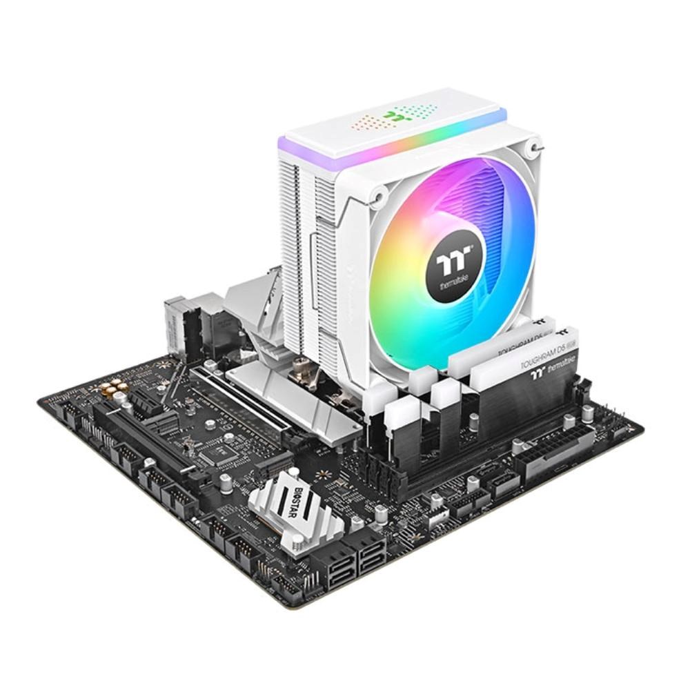 THERMALTAKE Chladič CPU Astria 400 ARGB,  1x120mm,  LGA1851,  AM5,  bílá4 