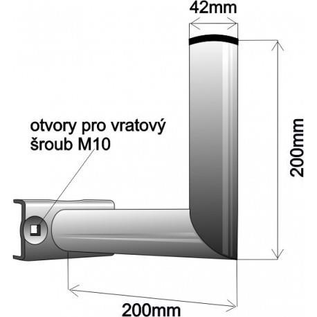 Držák antény na stožár,  žárový zinek,  délka 20cm1 