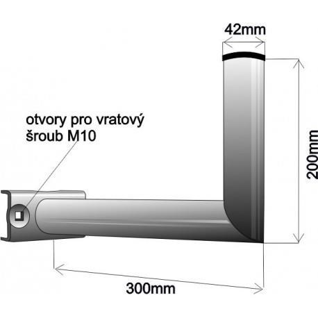 Držák antény na stožár,  žárový zinek,  délka 30cm1 