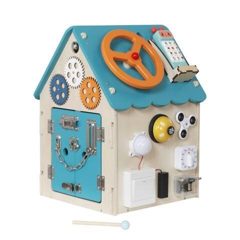2Kids Toys Activity board Domeček tyrkysový0 