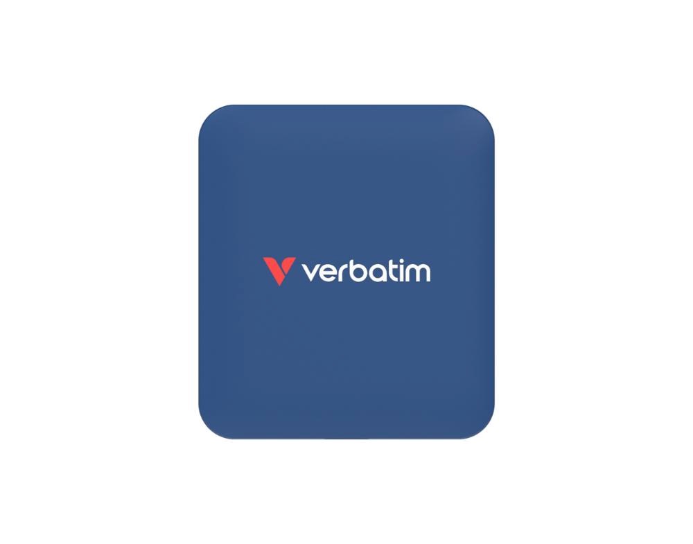 VERBATIM externí SSD SnapBack Magnetic 1TB,  USB 3.2 Gen 2x2,  (R:2000/  W:1800MB/ s),  modrá2 