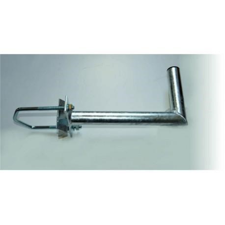 Držák antény na stožár do průměru 120mm s vinklem,  žárový zinek,  délka 35cm0 
