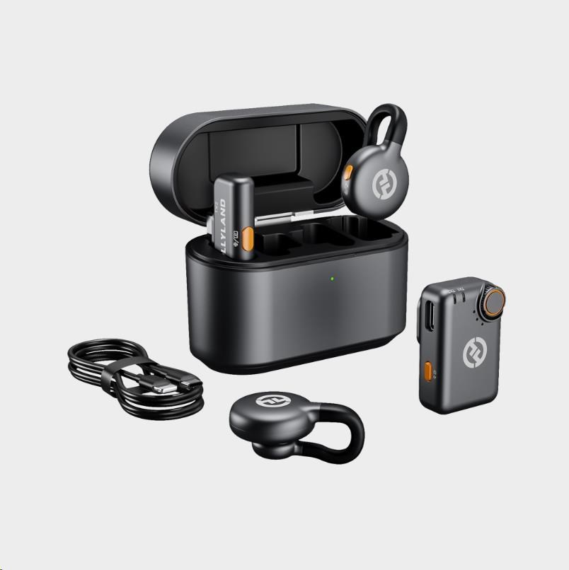 Hollyland LARK M2S Combo Wireless Lavalier Microphone Combo (Space Gray)0 