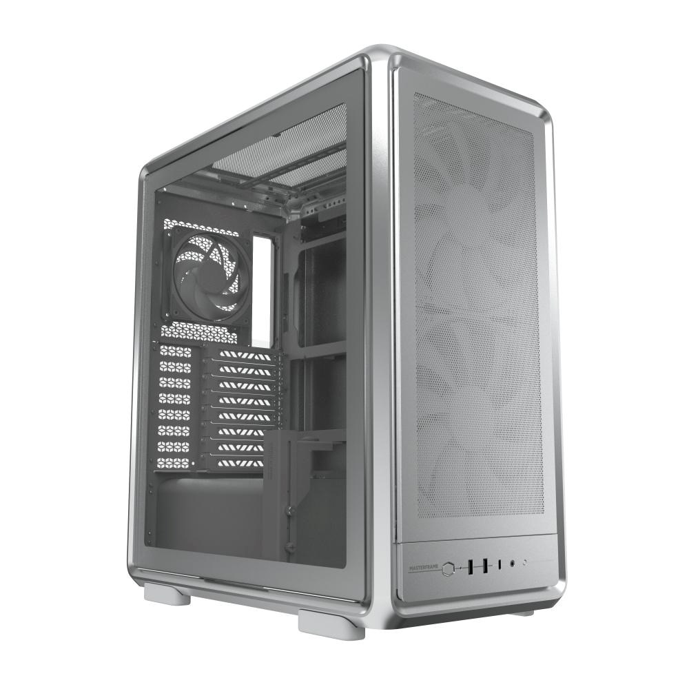 Cooler Master case MasterFrame 500 Mesh Silver,  Průhledná bočnice,  ATX,  2x 200mm Fan,  1x 120mm Fan,  Šedá2 