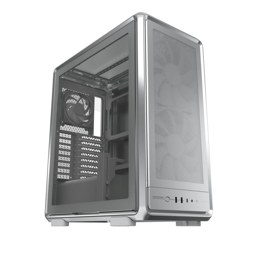Cooler Master case MasterFrame 500 Mesh Silver,  Průhledná bočnice,  ATX,  2x 200mm Fan,  1x 120mm Fan,  Šedá3 