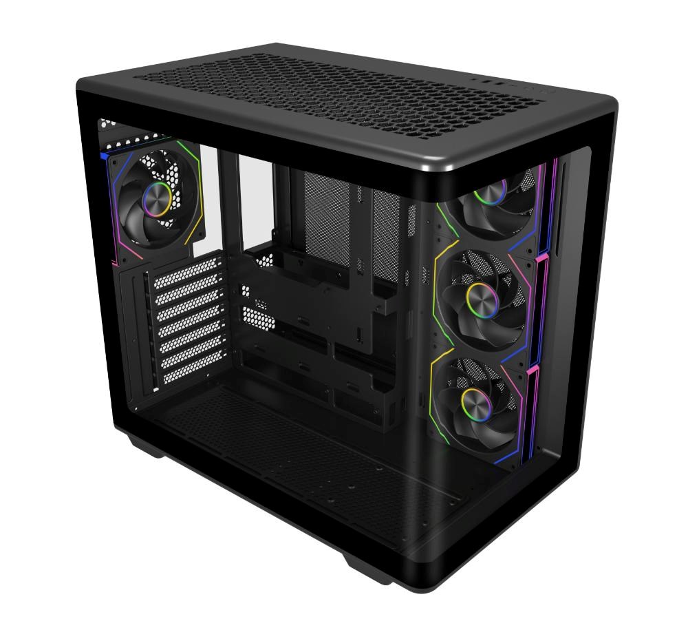 Cooler Master case Elite 600,  ATX,  Průhledná bočnice,  4x 120mm Fan,  Černá2 