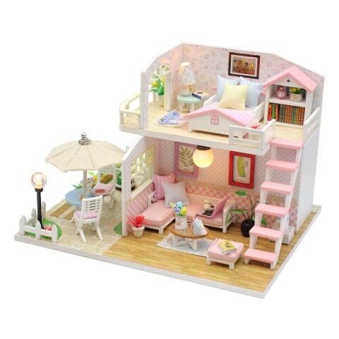 2Kids Toys miniatura domečku Růžový dům0 