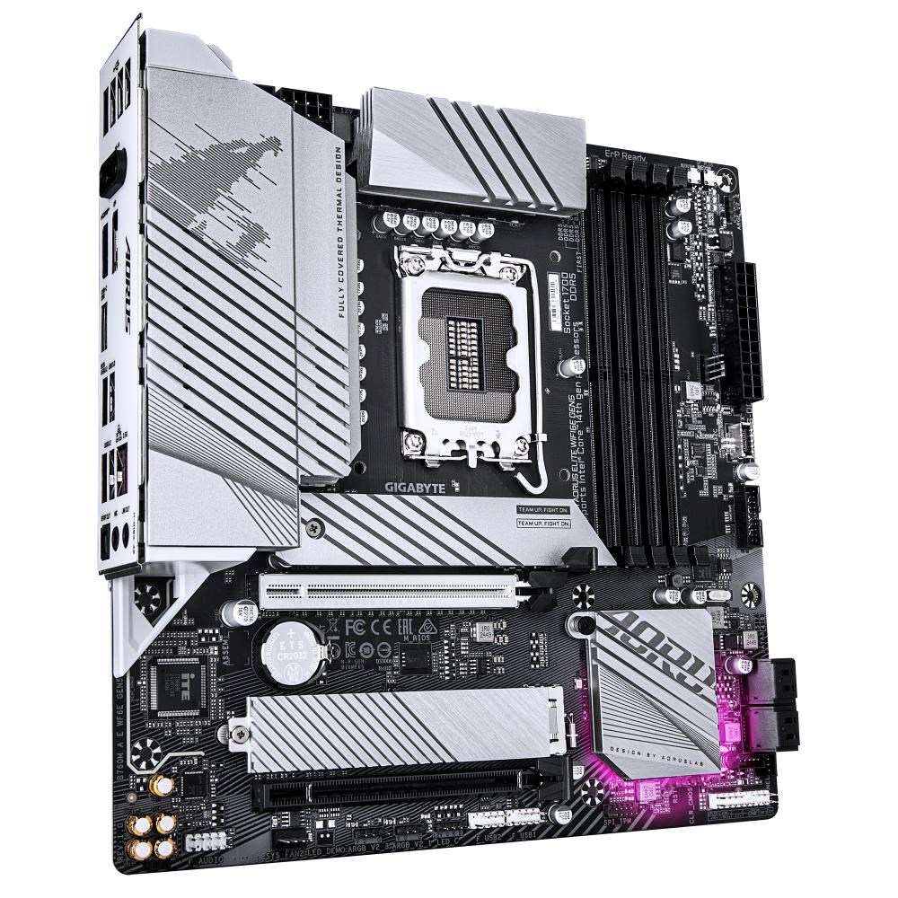 GIGABYTE MB Sc LGA1700 B760M AORUS ELITE WIFI6E GEN5,  Intel B760,  4xDDR5,  1xDP,  1xHDMI,  mATX2 
