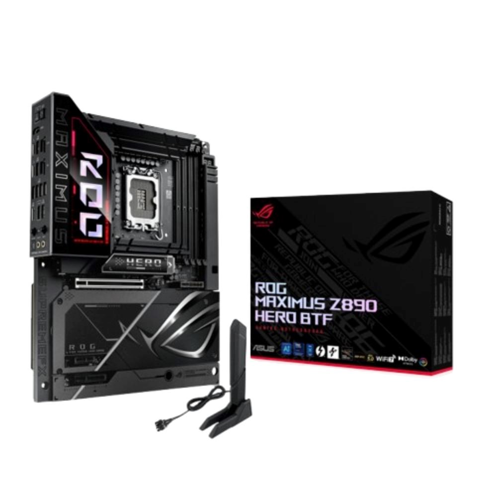 ASUS MB Sc LGA1851 ROG MAXIMUS Z890 HERO BTF,  Intel Z890,  4xDDR5,  WiFi,  1xHDMI,  2xThunderbolt14 