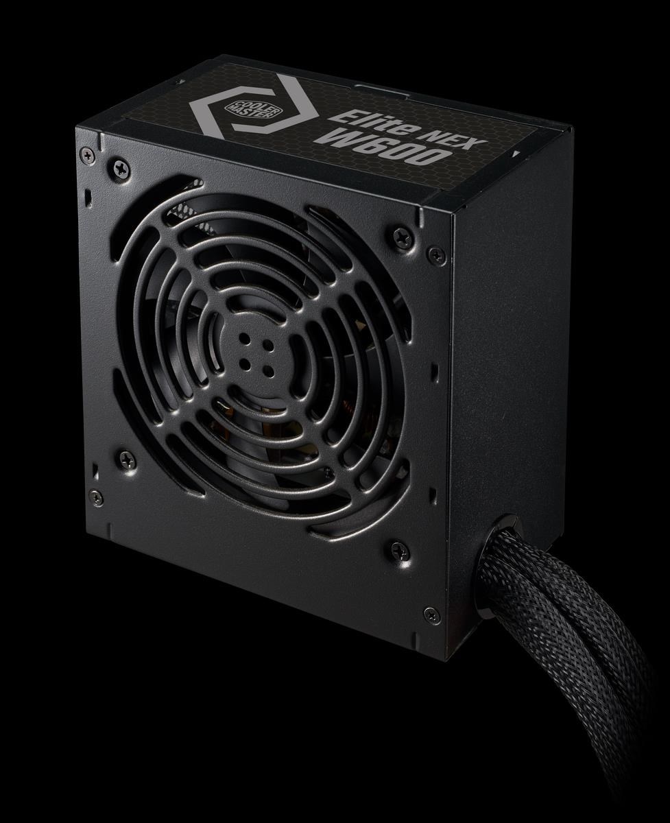 Cooler Master zdroj Elite NEX 600W 230V,  120mm,  80+ White,  Mesh (opletené kabely)0 